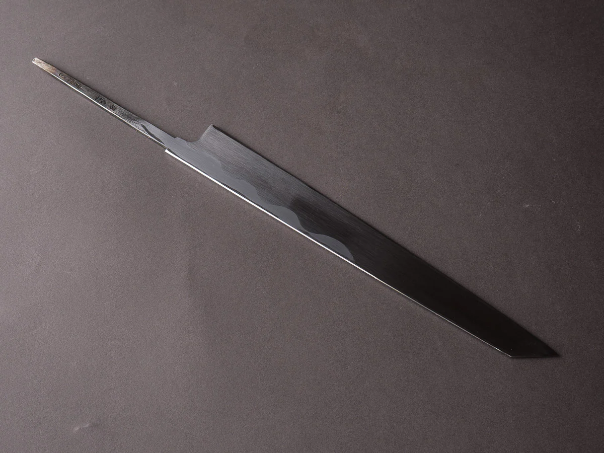 Sakai Kikumori - Tanaka Limited Signed Series - Super Blue - 270mm Kiritsuke Yanagiba - No Handle - Mirror Finish - Image 2