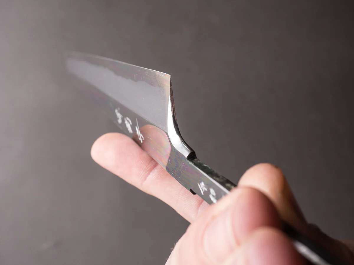 Sakai Kikumori - Tanaka Limited Signed Series - Super Blue - 270mm Kiritsuke Yanagiba - No Handle - Mirror Finish - Image 3