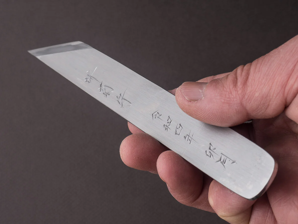 Sakai Kikumori - Tanaka - Super Blue Migaki - Kiridashi - Signed and Serialized - Image 9