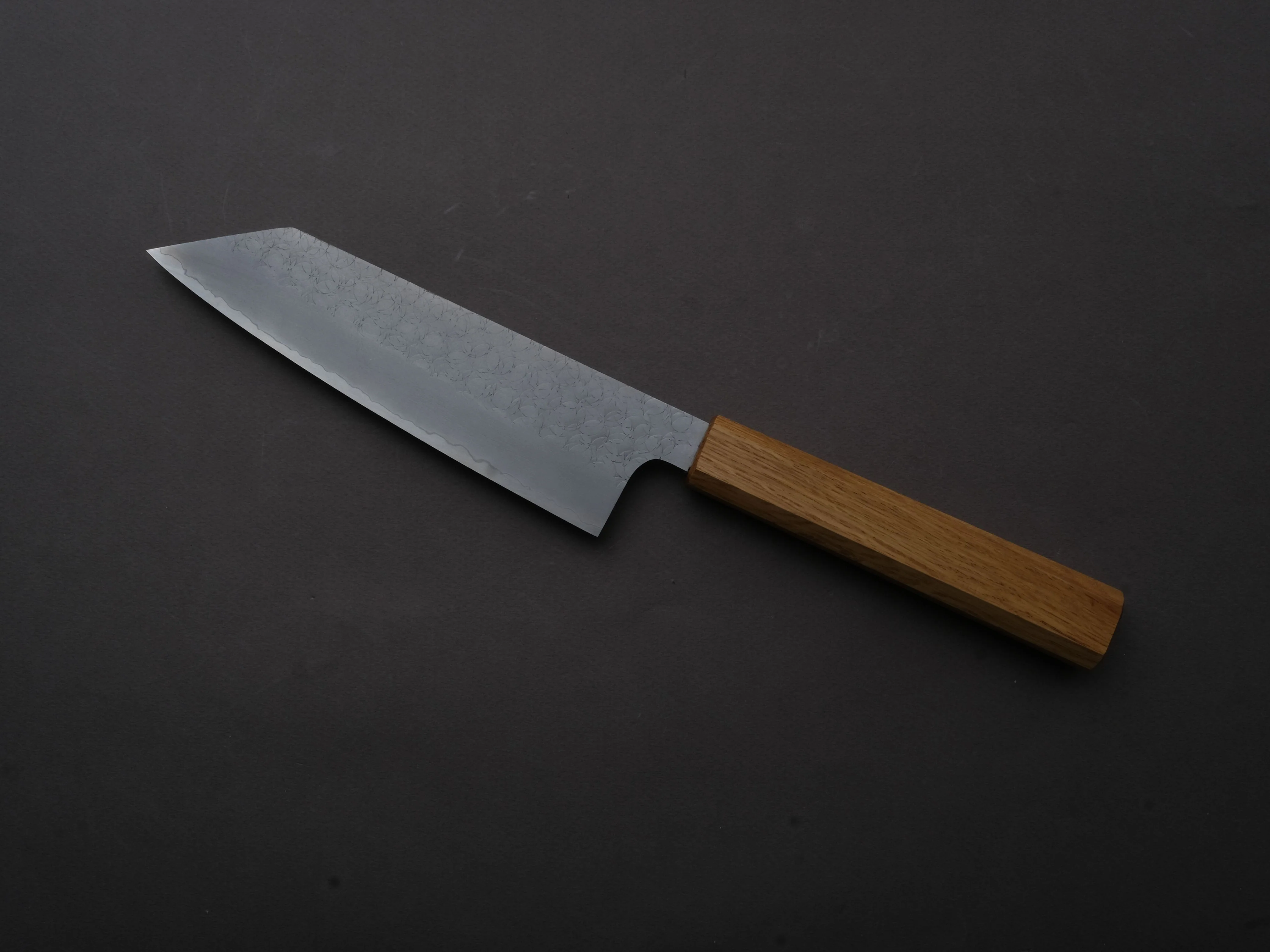 Sakai Kikumori - TS10 - VG10 - Tsuchime - Bunka - 165mm - Oak Handle - Image 2