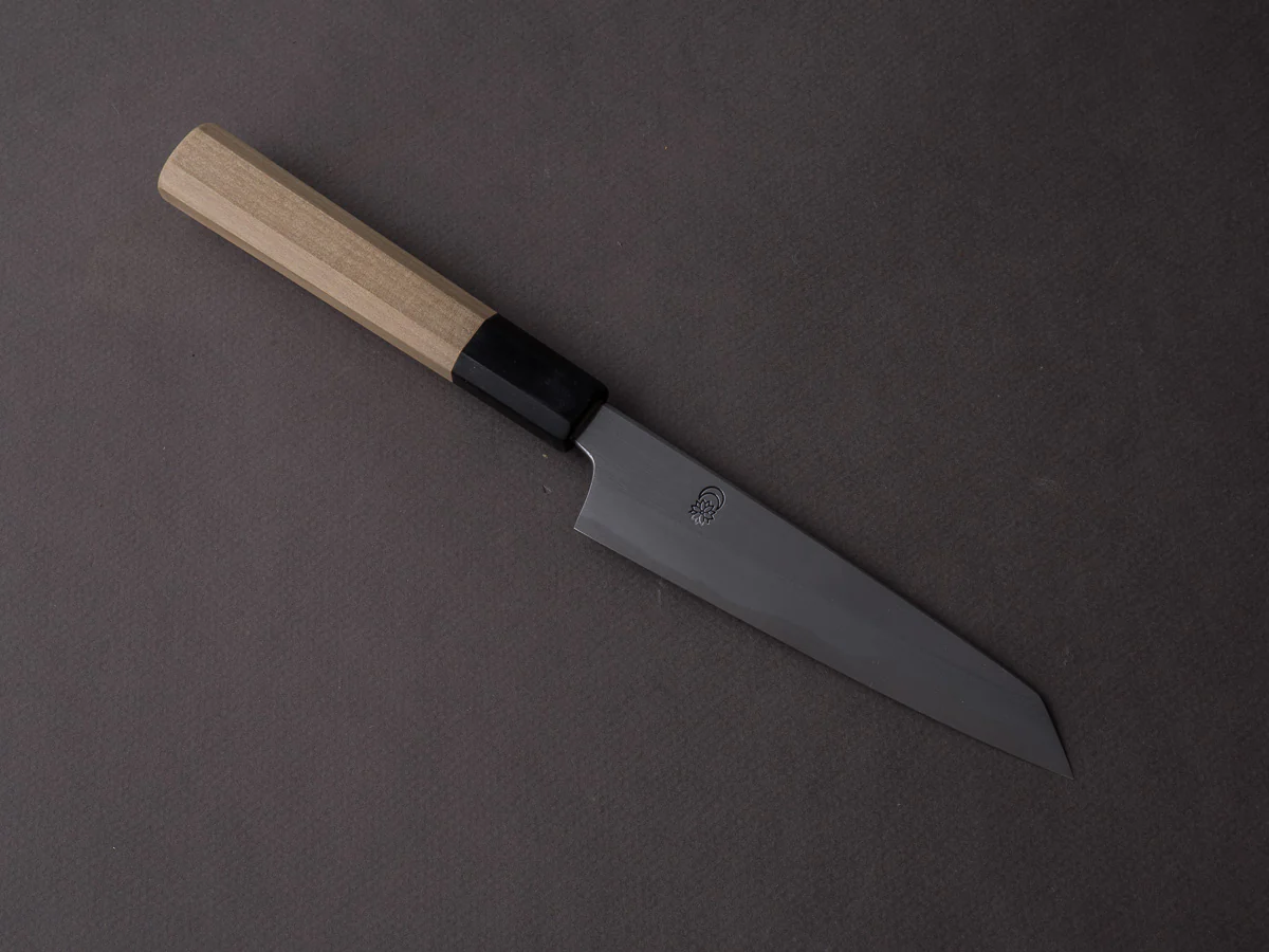 Sakai Kikumori - Kikuzuki - White #2 Kasumi - 135mm Kiritsuke Petty - Ho Wood Handle