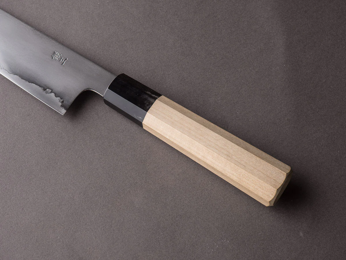 Takada no Hamono - Ginsanko - Suiboku - 180mm Santoku - Ho Wood Handle - Image 7