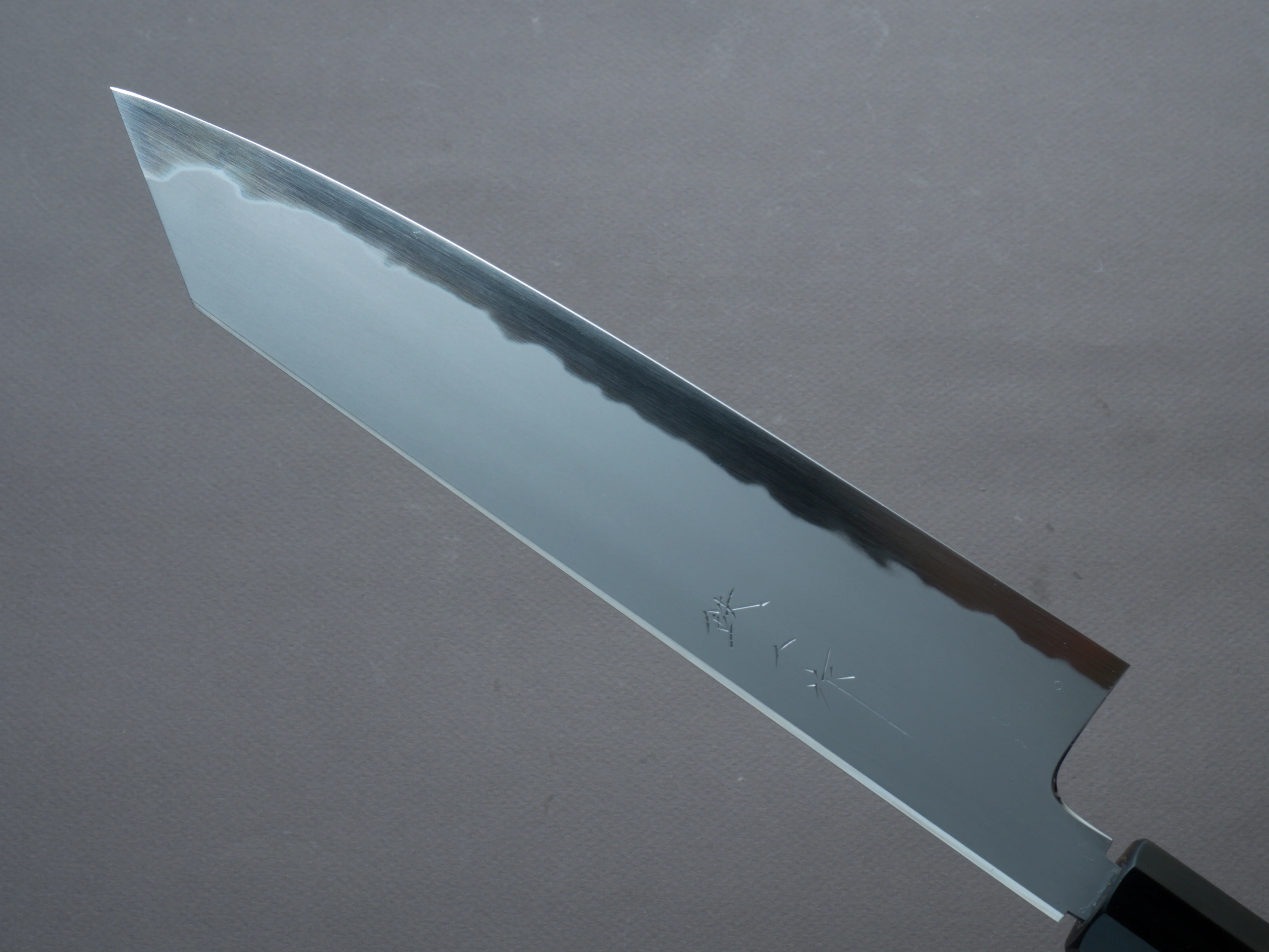 Tetsujin - Kasumi - Blue #2 - 240mm Kiritsuke Gyuto - Ho Wood Handle - Image 4