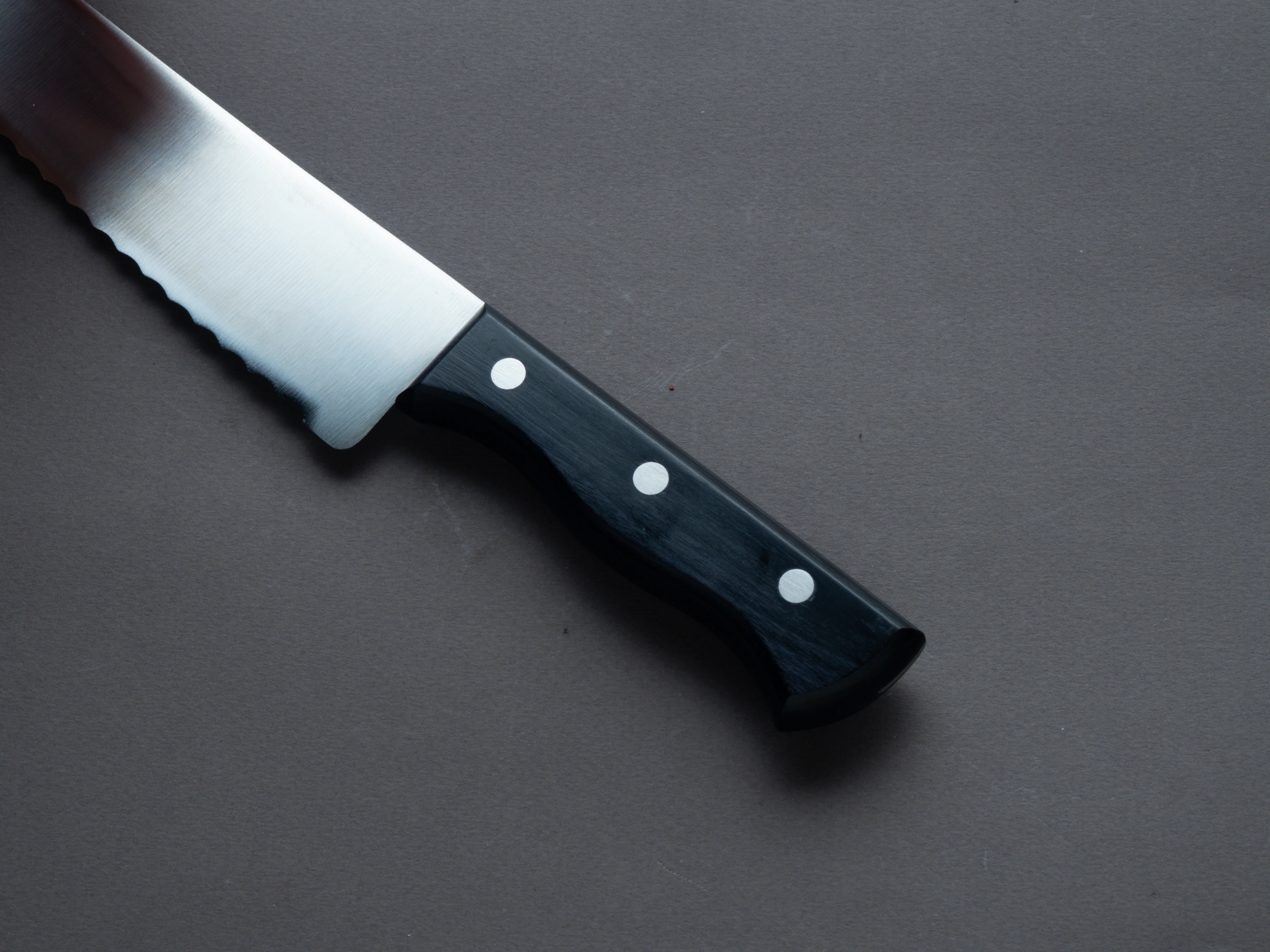 Tsubo Yoshikane - Stainless - 210mm - Bread Knife - Western Handle - Image 5