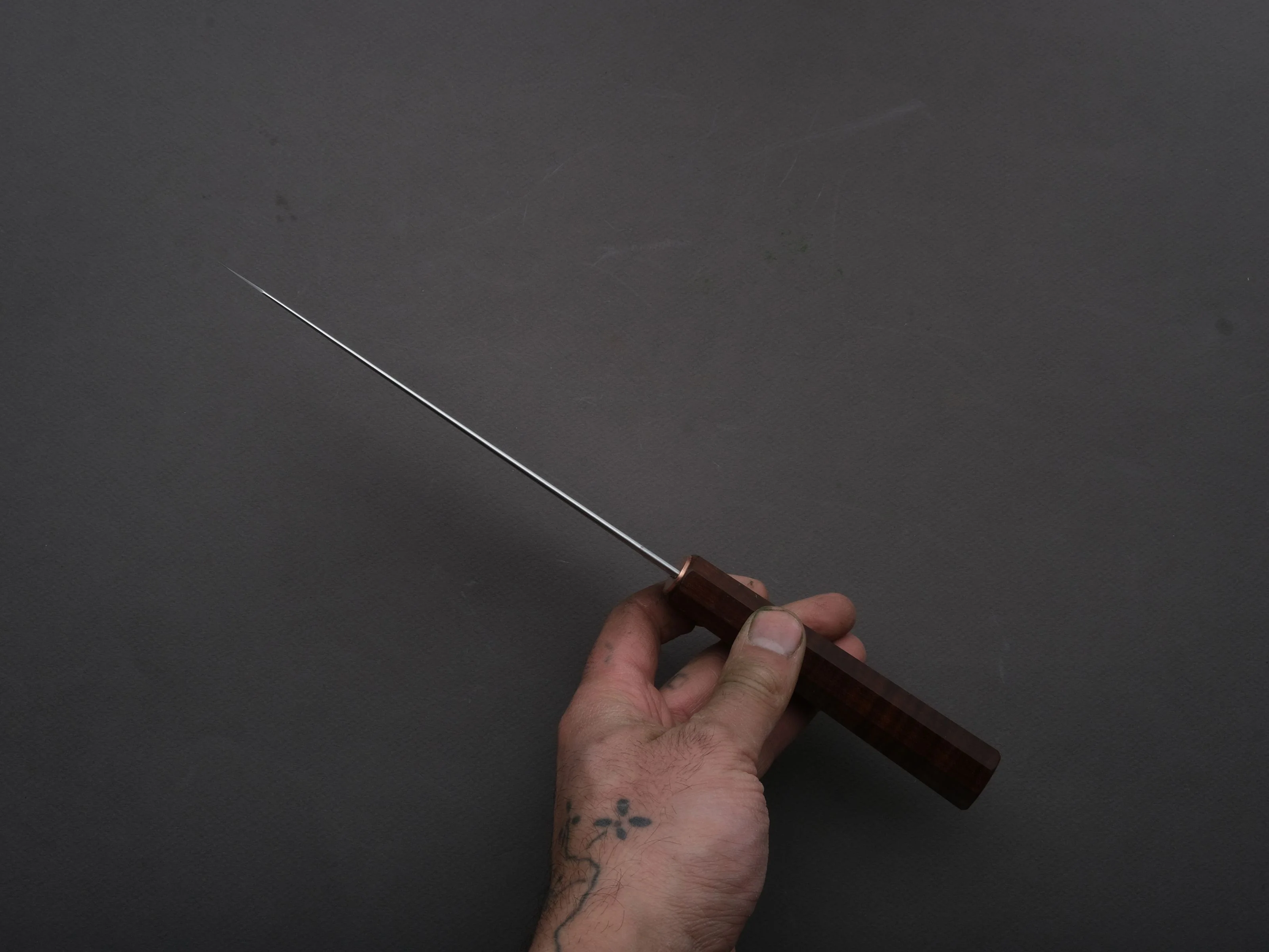 Vachon Knives - AEB-L Stainless - Petty - 160mm - Roasted Curly Maple/Copper - Image 5