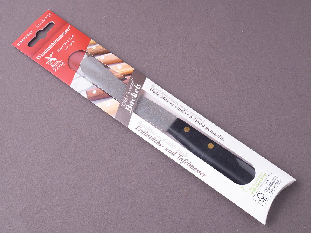 Windmühlenmesser - Buckel - Stainless - 115mm Table Utility Knife - POM Handle - Serrated - Image 3