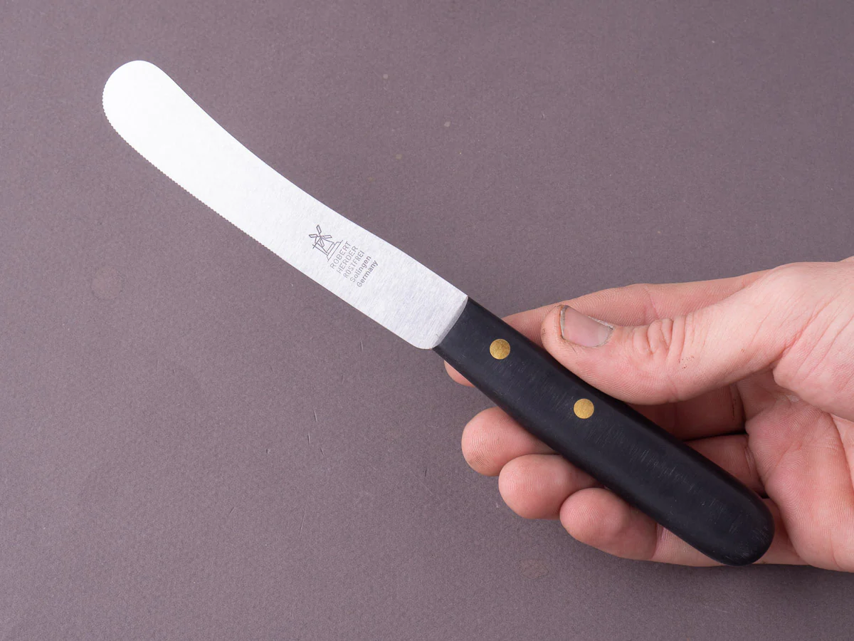 Windmühlenmesser - Buckel - Stainless - 115mm Table Utility Knife - POM Handle - Serrated - Image 4