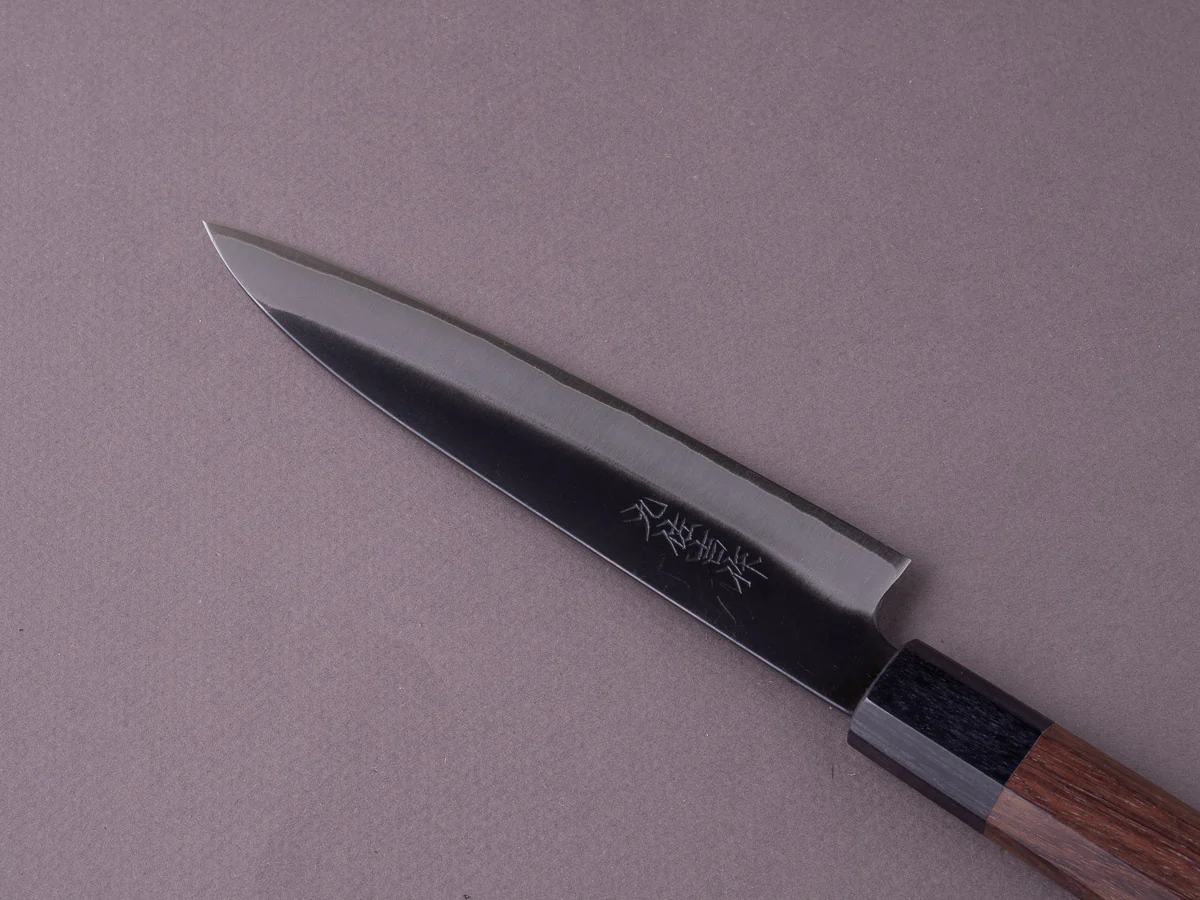 Yoshida Hamono - ZDP189 - Kurouchi - Petty - 150mm - Rosewood Handle - Image 7